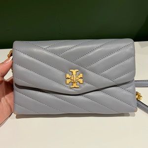 TORY BURCH KIRA CHEVRON CHAIN WALLET